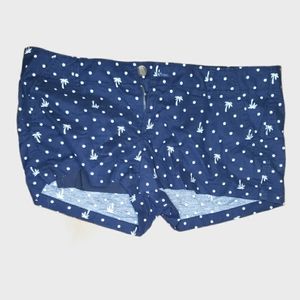 NWT Hollister Shorts palm trees polka dots